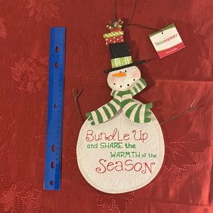 Trim merry snowman sign